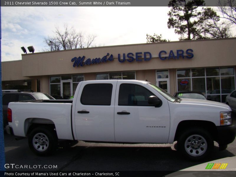 Summit White / Dark Titanium 2011 Chevrolet Silverado 1500 Crew Cab