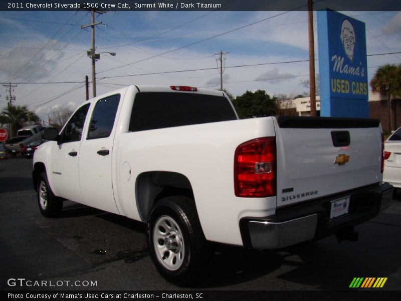 Summit White / Dark Titanium 2011 Chevrolet Silverado 1500 Crew Cab