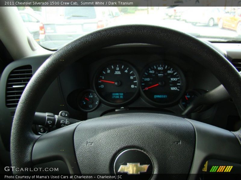 Summit White / Dark Titanium 2011 Chevrolet Silverado 1500 Crew Cab