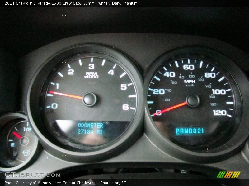 Summit White / Dark Titanium 2011 Chevrolet Silverado 1500 Crew Cab