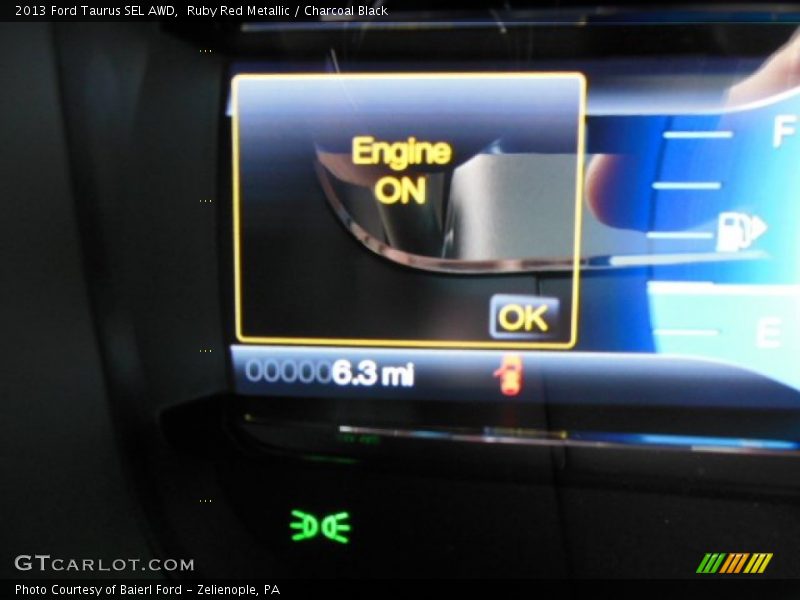 Ruby Red Metallic / Charcoal Black 2013 Ford Taurus SEL AWD