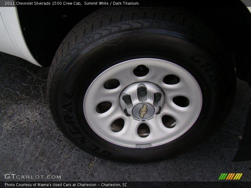 Summit White / Dark Titanium 2011 Chevrolet Silverado 1500 Crew Cab