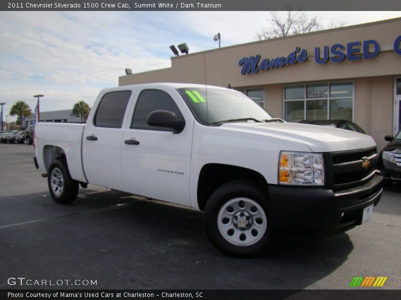 Summit White / Dark Titanium 2011 Chevrolet Silverado 1500 Crew Cab