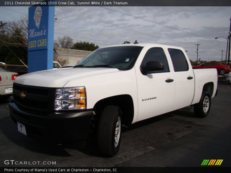 Summit White / Dark Titanium 2011 Chevrolet Silverado 1500 Crew Cab