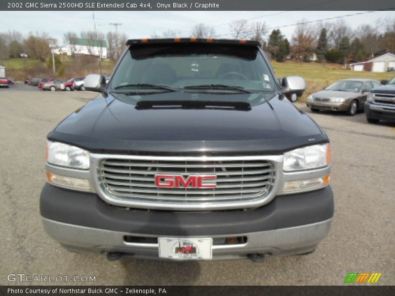 Onyx Black / Graphite 2002 GMC Sierra 2500HD SLE Extended Cab 4x4