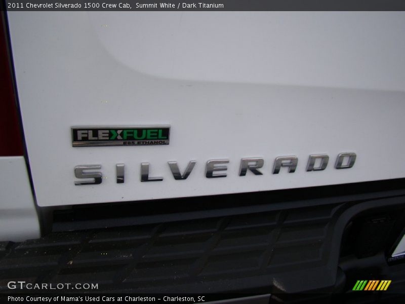 Summit White / Dark Titanium 2011 Chevrolet Silverado 1500 Crew Cab