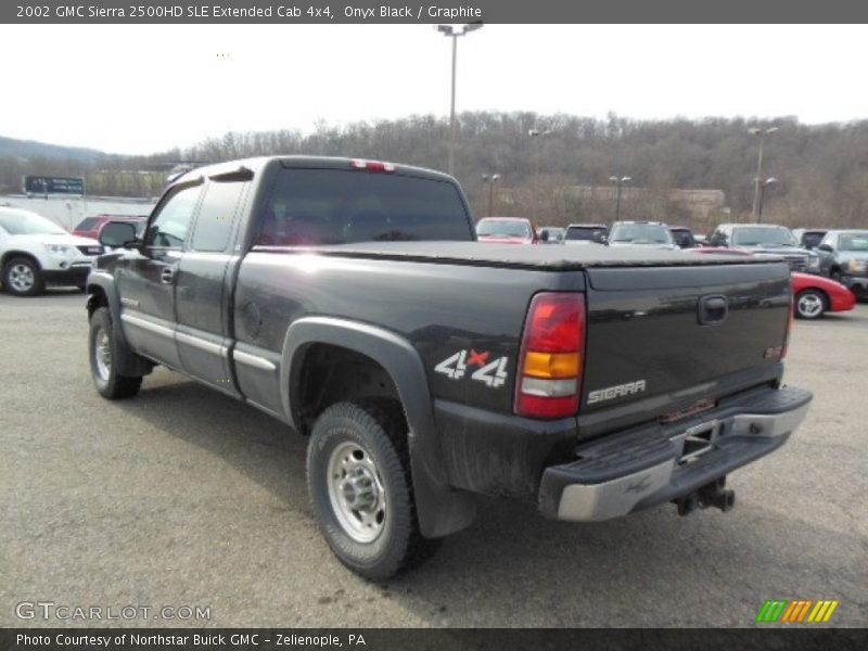 Onyx Black / Graphite 2002 GMC Sierra 2500HD SLE Extended Cab 4x4