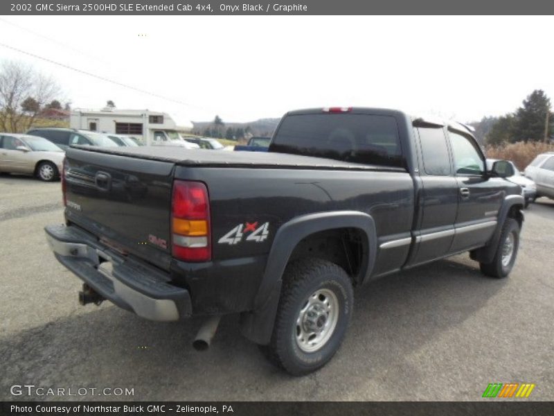 Onyx Black / Graphite 2002 GMC Sierra 2500HD SLE Extended Cab 4x4