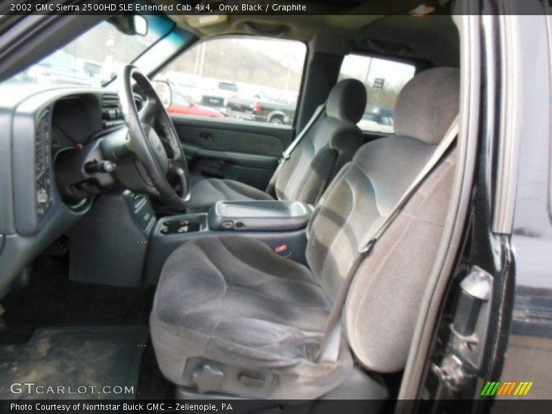 Onyx Black / Graphite 2002 GMC Sierra 2500HD SLE Extended Cab 4x4
