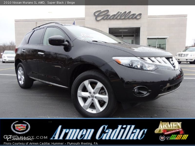 Super Black / Beige 2010 Nissan Murano SL AWD