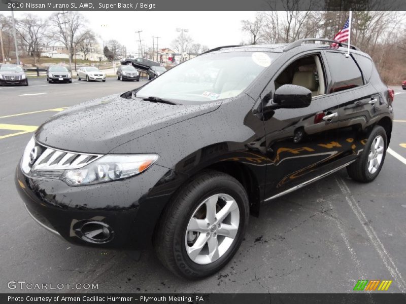 Super Black / Beige 2010 Nissan Murano SL AWD