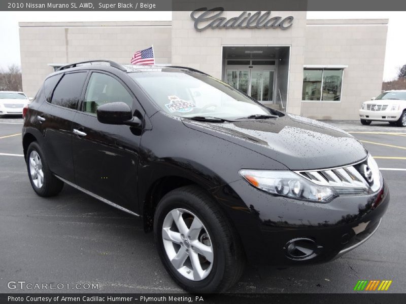 Super Black / Beige 2010 Nissan Murano SL AWD