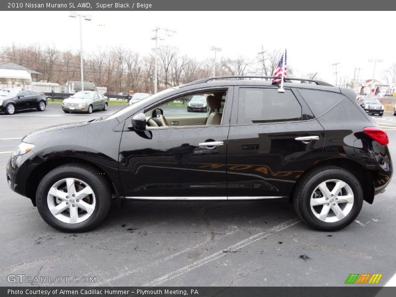 Super Black / Beige 2010 Nissan Murano SL AWD