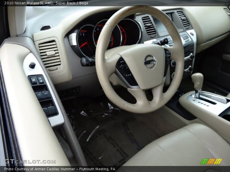 Super Black / Beige 2010 Nissan Murano SL AWD