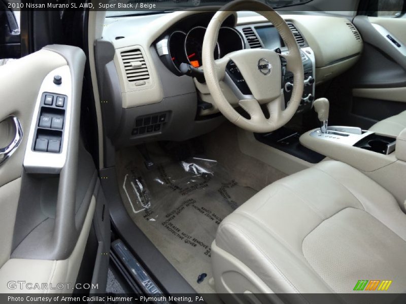 Super Black / Beige 2010 Nissan Murano SL AWD