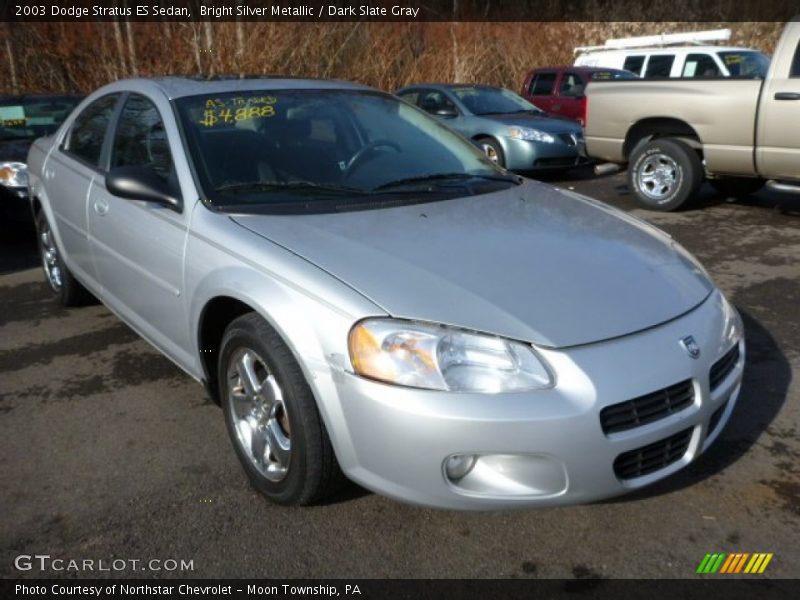 Bright Silver Metallic / Dark Slate Gray 2003 Dodge Stratus ES Sedan