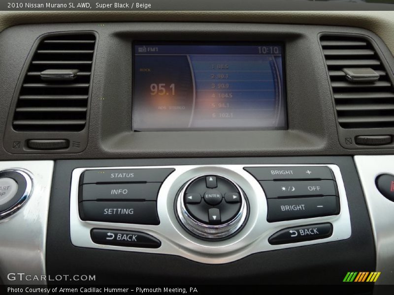 Super Black / Beige 2010 Nissan Murano SL AWD