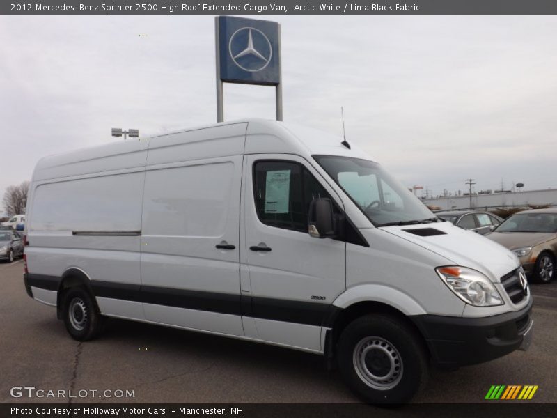 Arctic White / Lima Black Fabric 2012 Mercedes-Benz Sprinter 2500 High Roof Extended Cargo Van