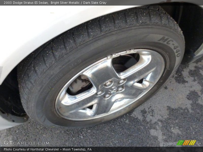 Bright Silver Metallic / Dark Slate Gray 2003 Dodge Stratus ES Sedan