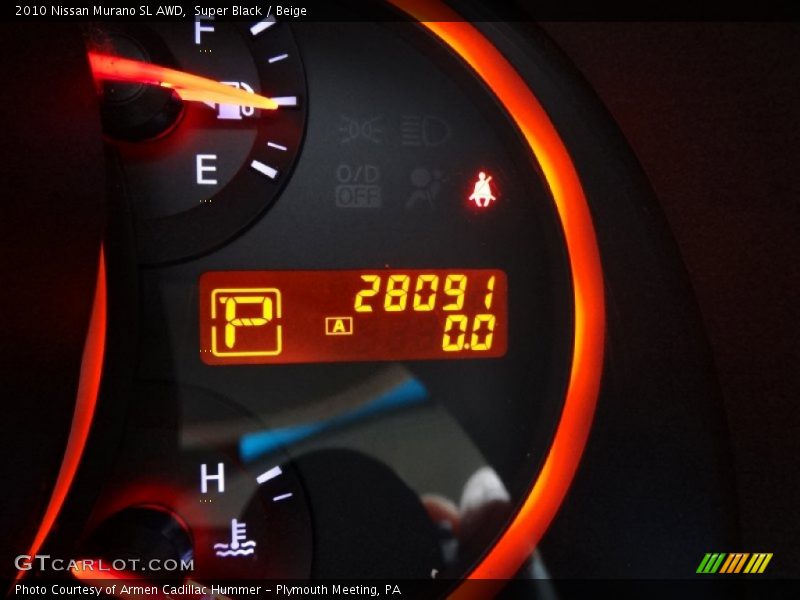 Super Black / Beige 2010 Nissan Murano SL AWD