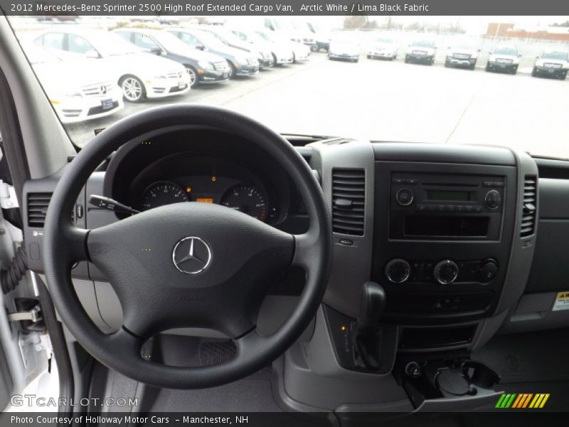 Arctic White / Lima Black Fabric 2012 Mercedes-Benz Sprinter 2500 High Roof Extended Cargo Van