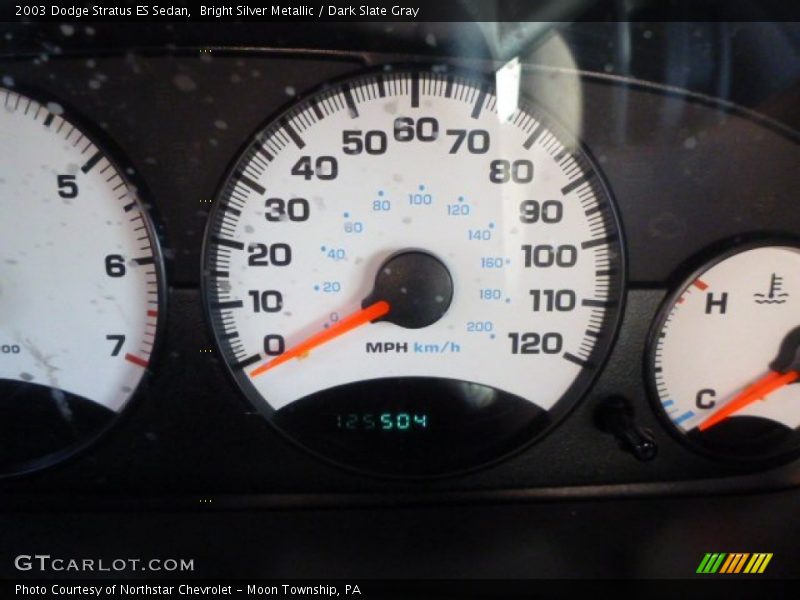 Bright Silver Metallic / Dark Slate Gray 2003 Dodge Stratus ES Sedan