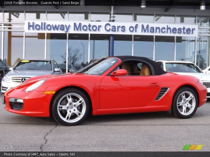 Guards Red / Sand Beige 2008 Porsche Boxster