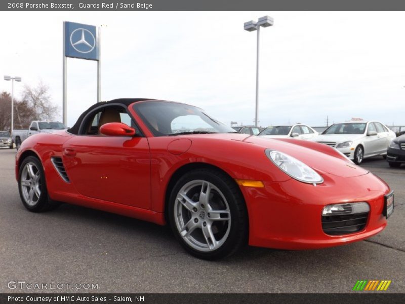Guards Red / Sand Beige 2008 Porsche Boxster