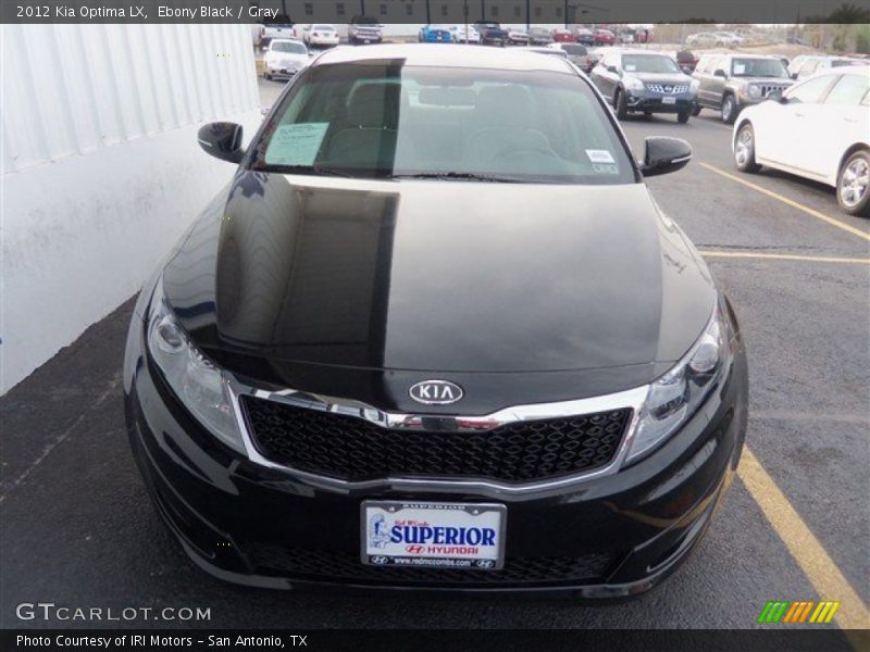 Ebony Black / Gray 2012 Kia Optima LX