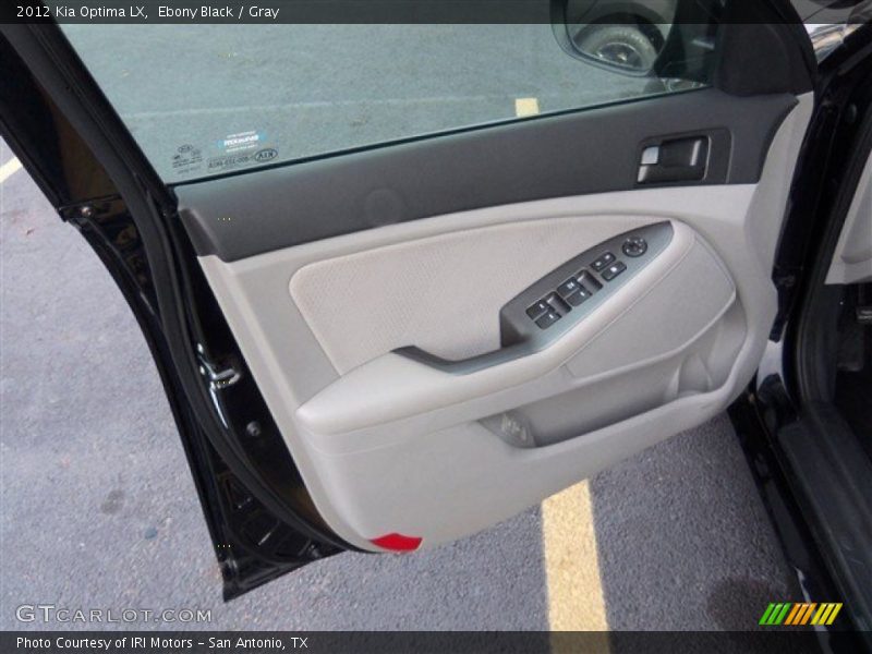 Ebony Black / Gray 2012 Kia Optima LX