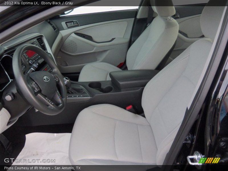 Ebony Black / Gray 2012 Kia Optima LX