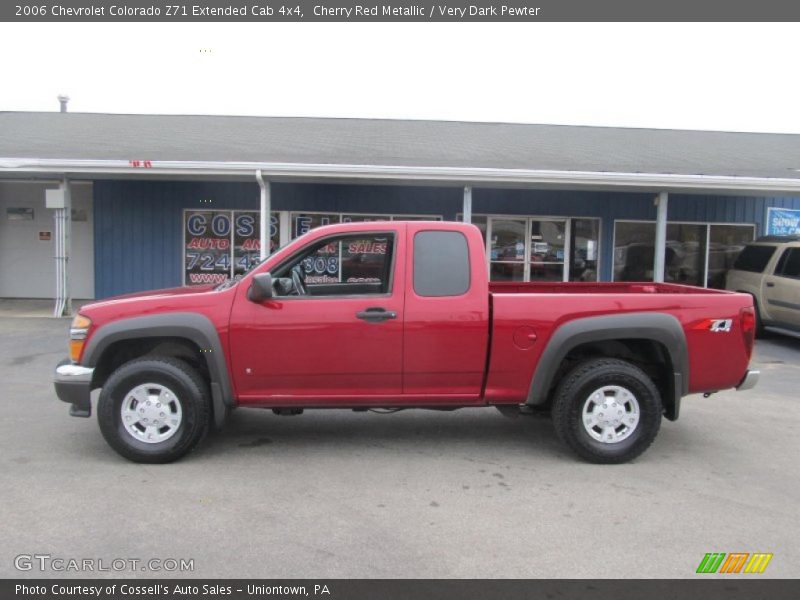 Cherry Red Metallic / Very Dark Pewter 2006 Chevrolet Colorado Z71 Extended Cab 4x4