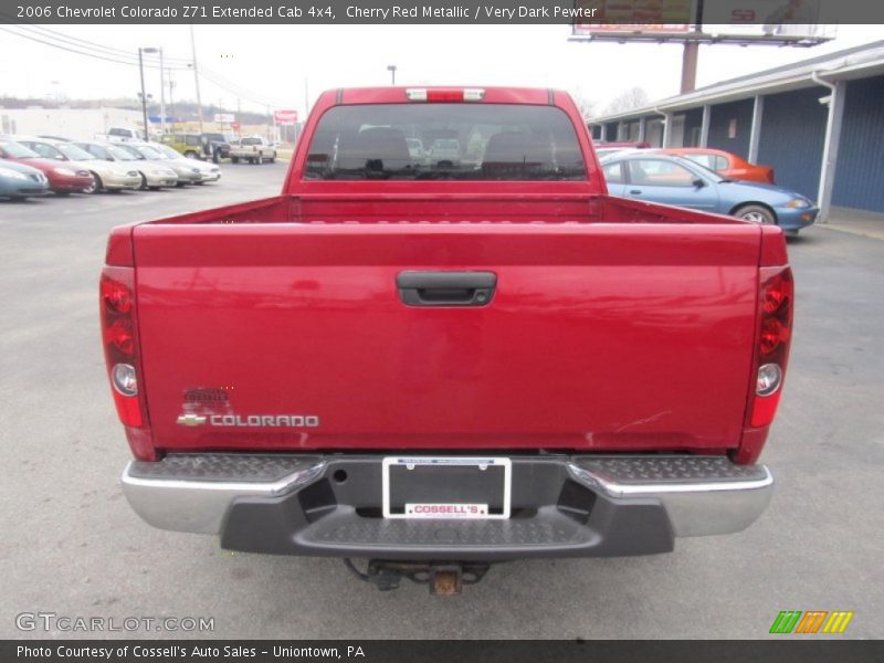 Cherry Red Metallic / Very Dark Pewter 2006 Chevrolet Colorado Z71 Extended Cab 4x4