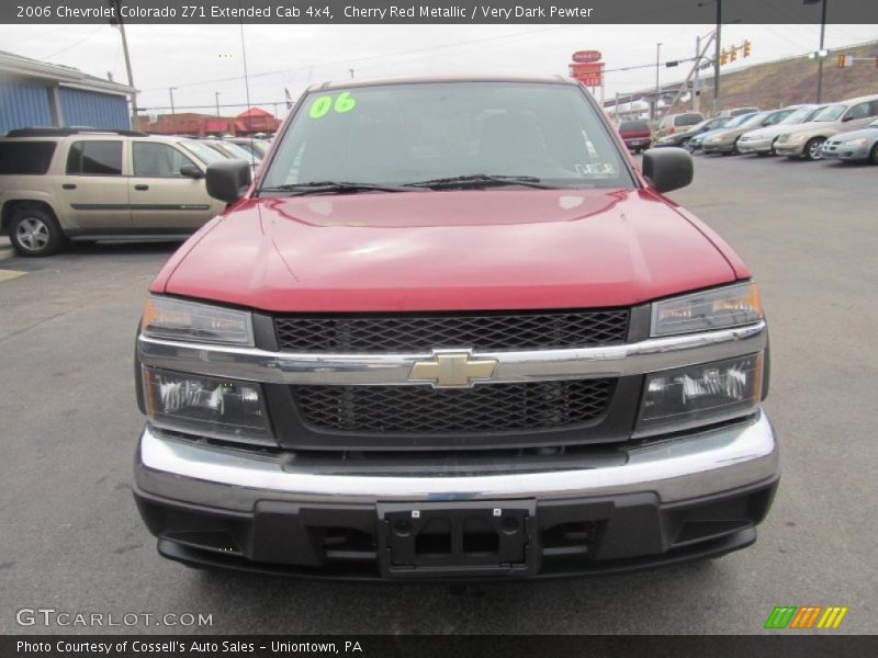 Cherry Red Metallic / Very Dark Pewter 2006 Chevrolet Colorado Z71 Extended Cab 4x4