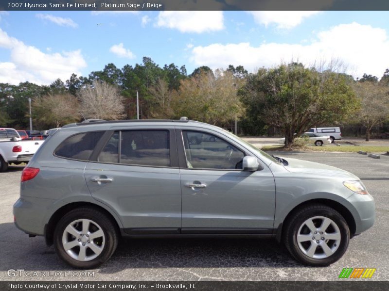 Platinum Sage / Beige 2007 Hyundai Santa Fe Limited