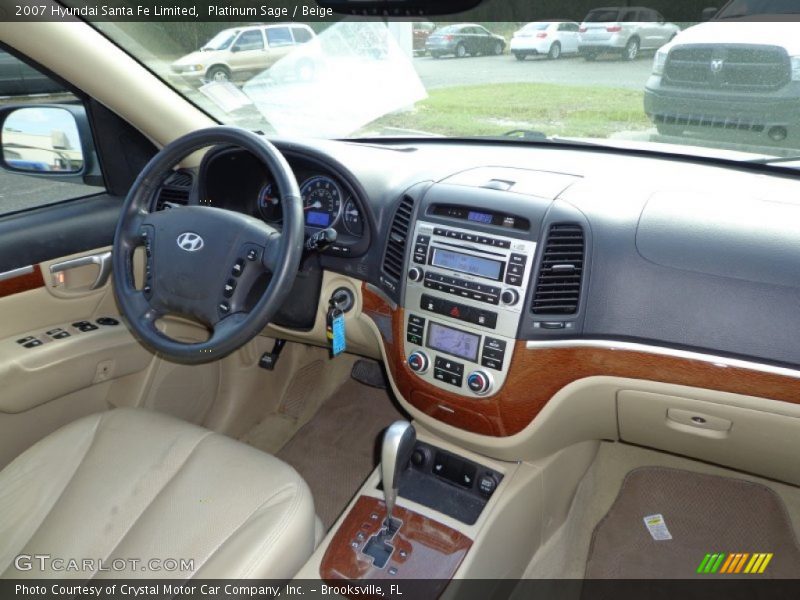 Platinum Sage / Beige 2007 Hyundai Santa Fe Limited