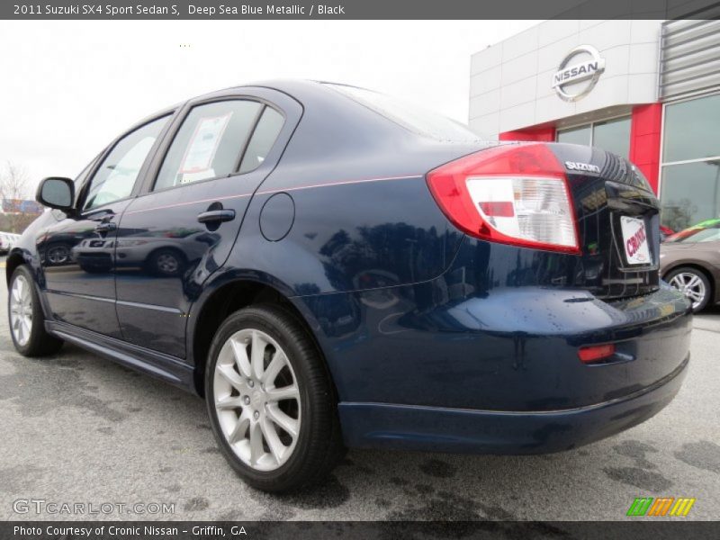 Deep Sea Blue Metallic / Black 2011 Suzuki SX4 Sport Sedan S