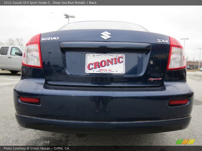 Deep Sea Blue Metallic / Black 2011 Suzuki SX4 Sport Sedan S