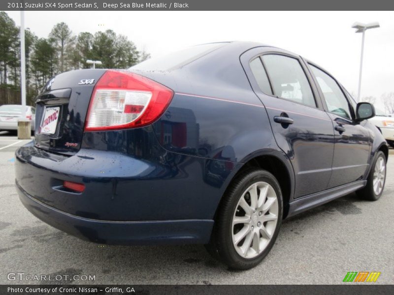 Deep Sea Blue Metallic / Black 2011 Suzuki SX4 Sport Sedan S
