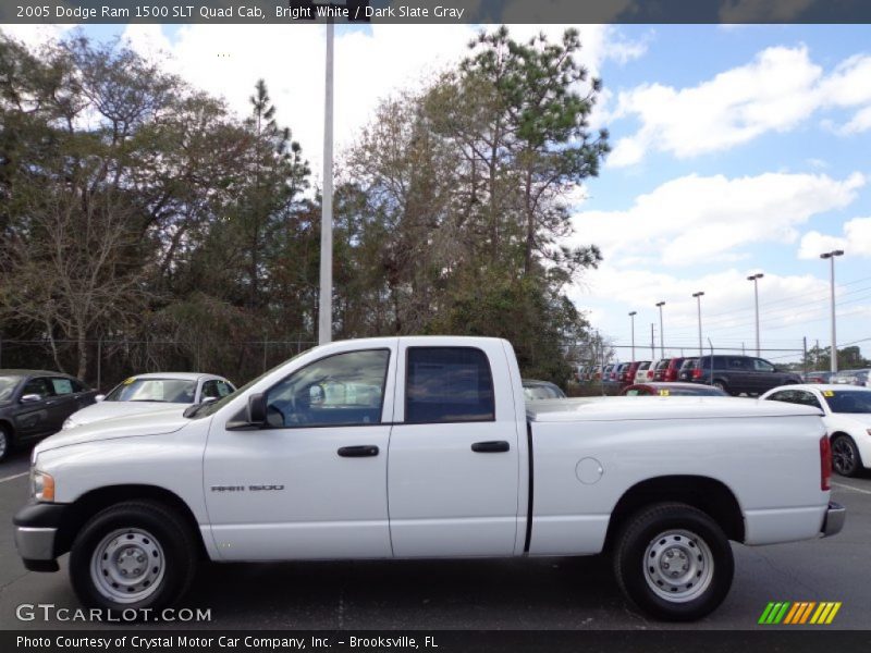 Bright White / Dark Slate Gray 2005 Dodge Ram 1500 SLT Quad Cab