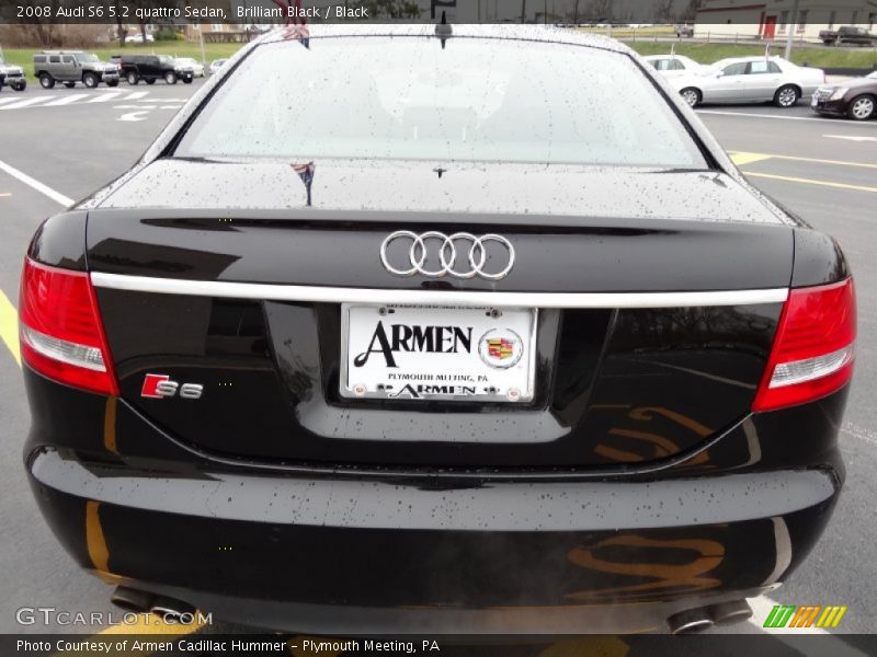Brilliant Black / Black 2008 Audi S6 5.2 quattro Sedan