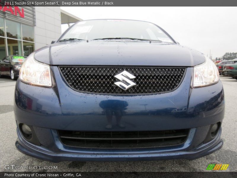 Deep Sea Blue Metallic / Black 2011 Suzuki SX4 Sport Sedan S