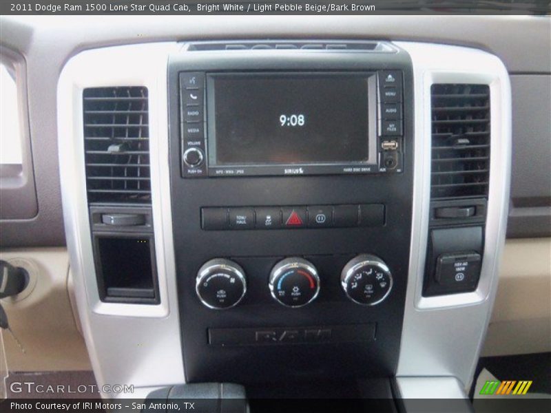 Bright White / Light Pebble Beige/Bark Brown 2011 Dodge Ram 1500 Lone Star Quad Cab