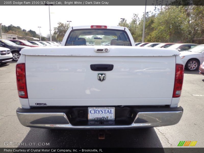 Bright White / Dark Slate Gray 2005 Dodge Ram 1500 SLT Quad Cab