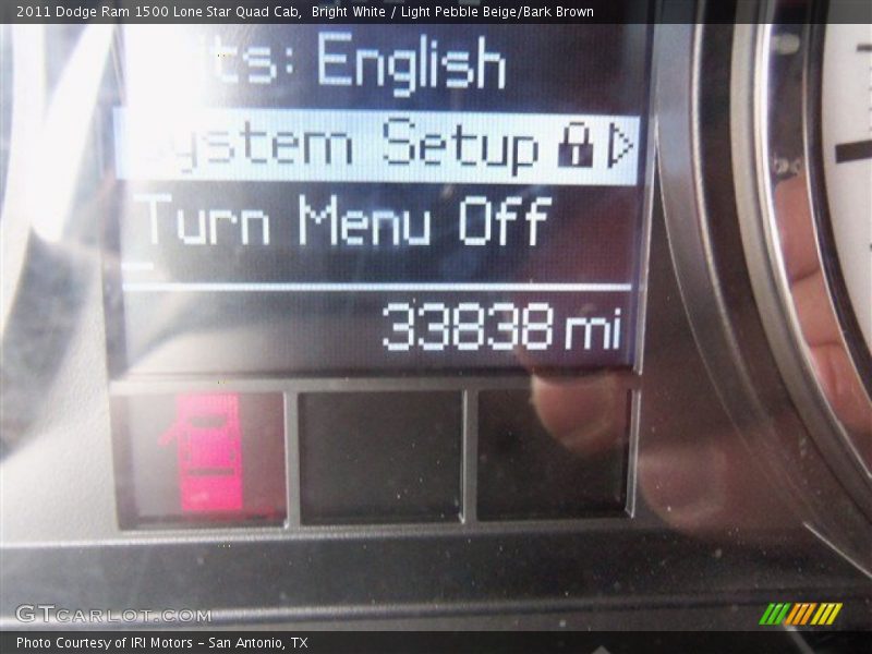 Bright White / Light Pebble Beige/Bark Brown 2011 Dodge Ram 1500 Lone Star Quad Cab
