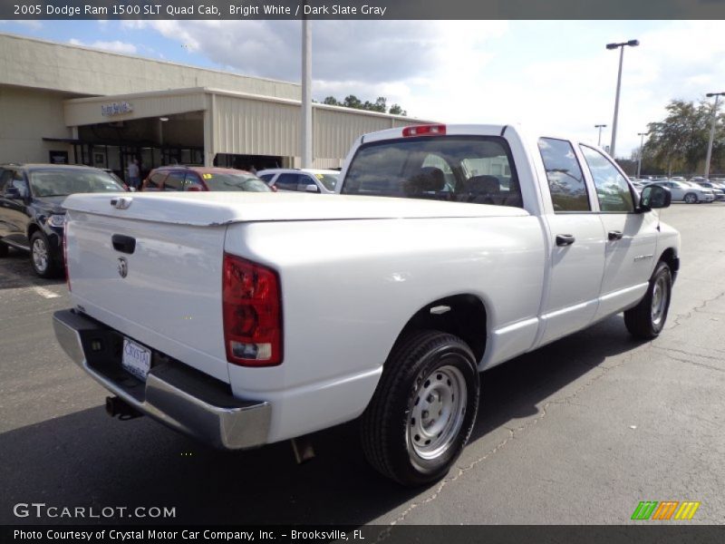 Bright White / Dark Slate Gray 2005 Dodge Ram 1500 SLT Quad Cab