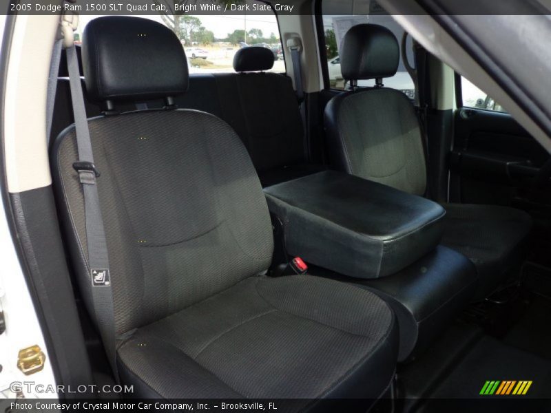 Bright White / Dark Slate Gray 2005 Dodge Ram 1500 SLT Quad Cab
