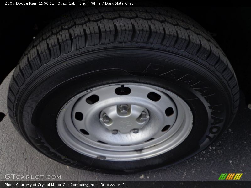Bright White / Dark Slate Gray 2005 Dodge Ram 1500 SLT Quad Cab