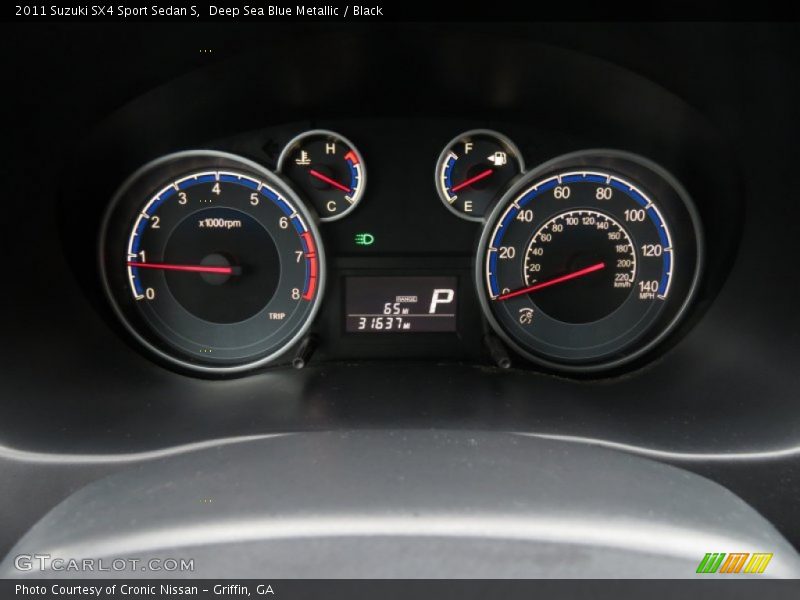  2011 SX4 Sport Sedan S Sport Sedan S Gauges