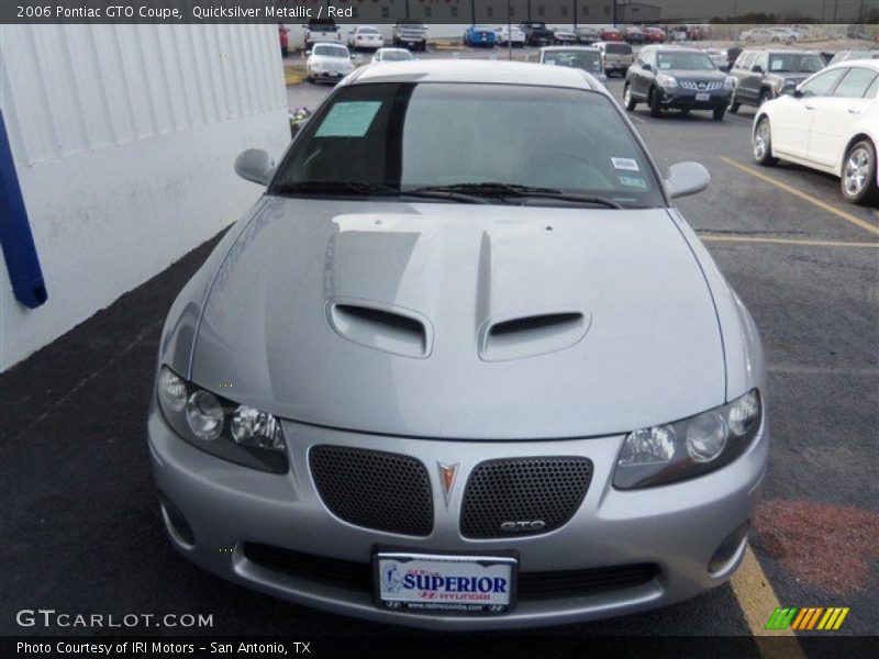 Quicksilver Metallic / Red 2006 Pontiac GTO Coupe